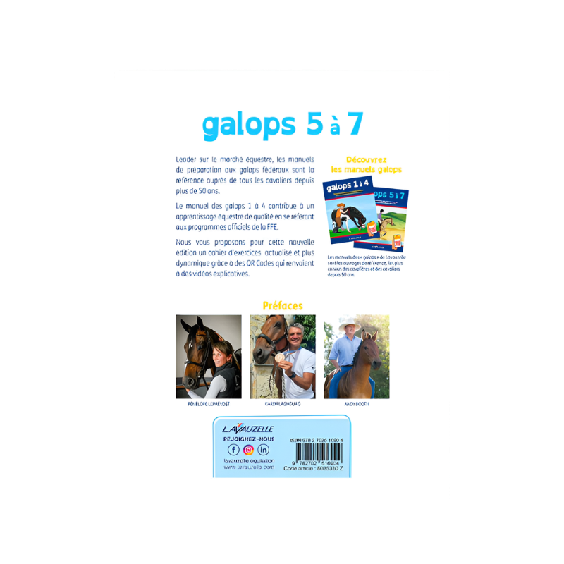 Lavauzelle - Gallops exercise book 5 to 7 with videos