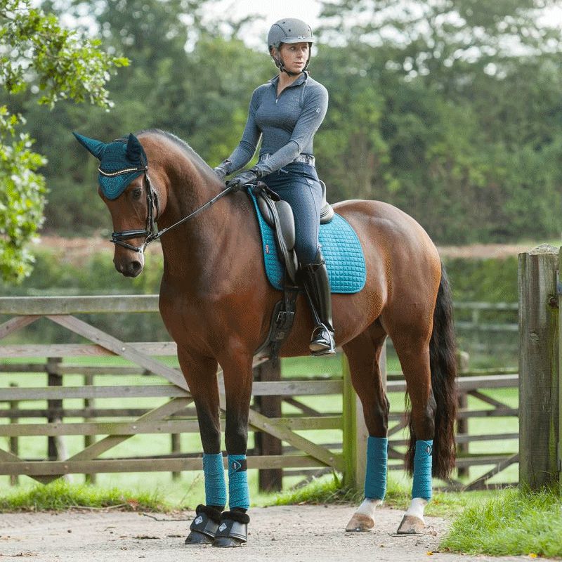 LeMieux - Tapis de dressage Suede Square vert | - Ohlala