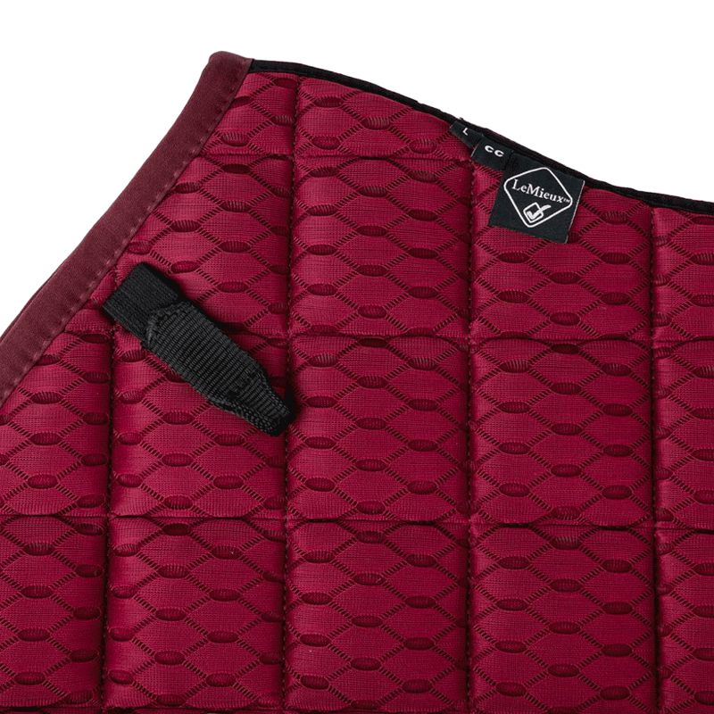 LeMieux - Tapis de selle Mesh Air Close Contact bordeaux | - Ohlala