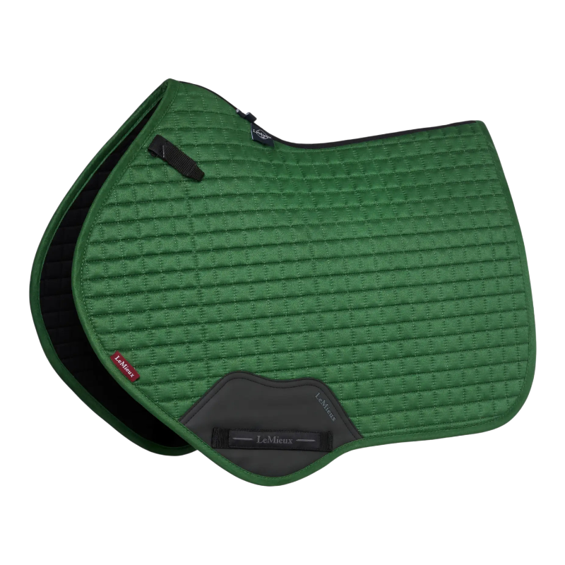 Lemieux - Sattelunterlage Suede Close Contact Quadrat jägergrün 
