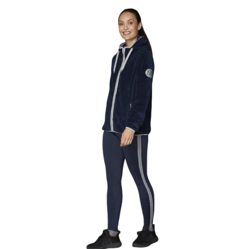 Mountain Horse - Veste manches longues femme Fuzzy polaire marine | - Ohlala