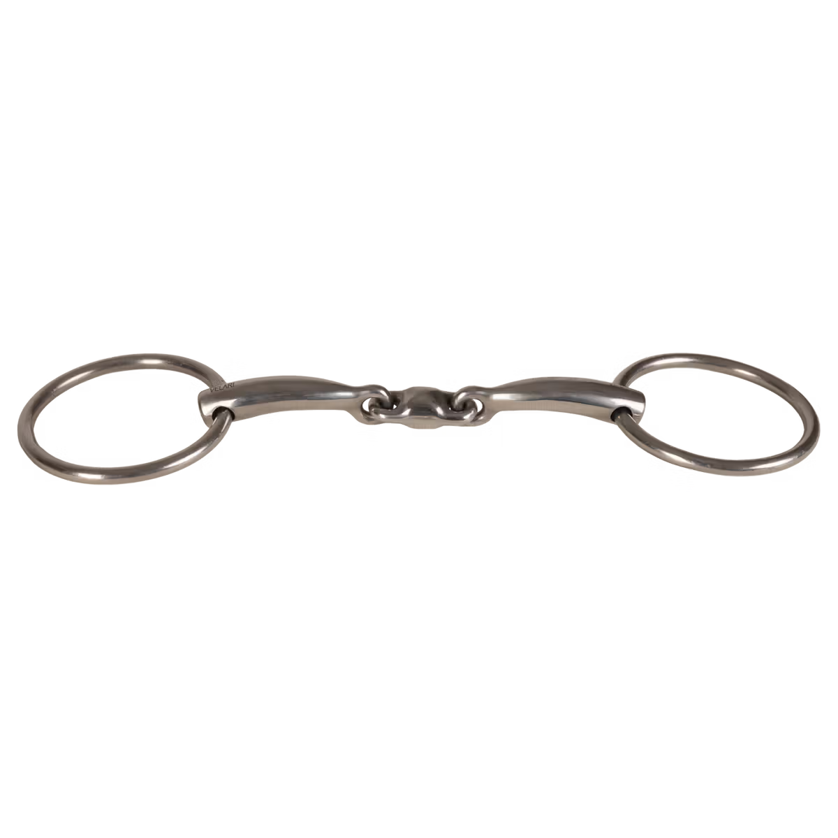Velari  - Mors à anneaux double brisure en acier inoxydable 14mm