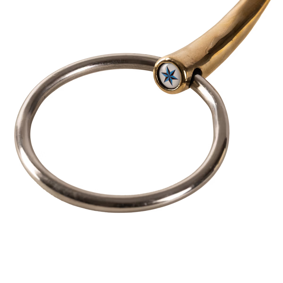 Velari  - Mors à anneaux simple brisure en cuivre doux 16mm