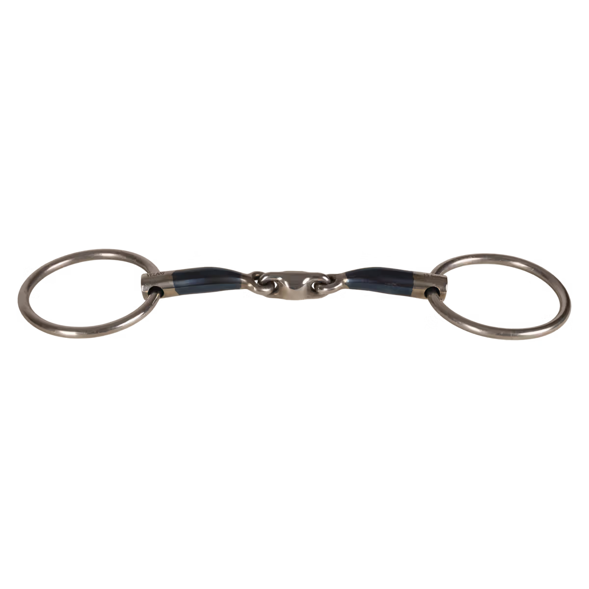 Velari  - Mors à anneaux double brisure en fer doux 16mm