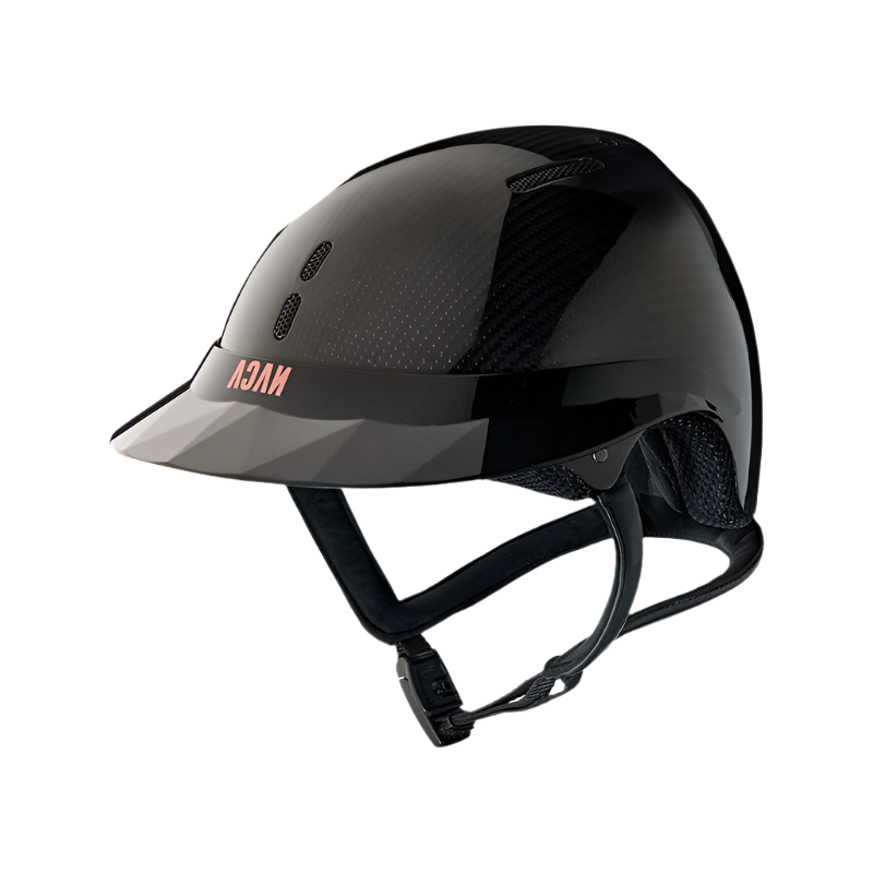 NACA - Casque d'équitation Gravity S visière polo carbon brillant noir