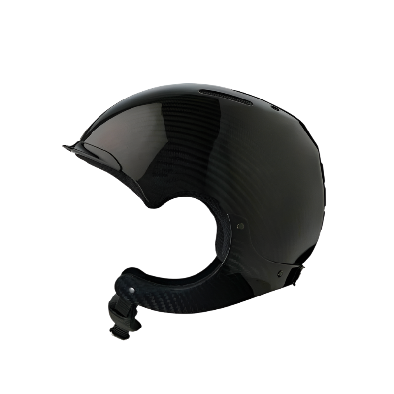 NACA - Casque d'équitation Gravity XP sans visière carbon brillant noir