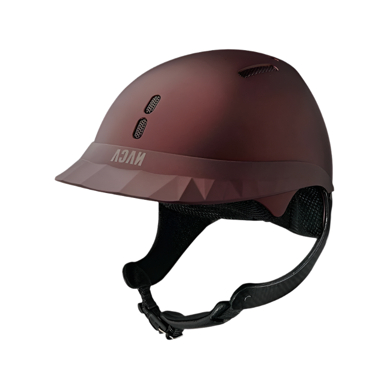 NACA - Casque d'équitation Gravity XP visière standard matt prune