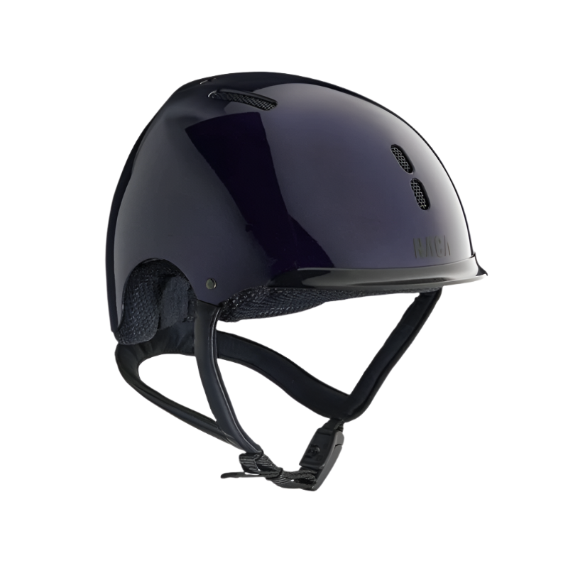 NACA - Casque d'équitation Gravity S sans visière brillant bleu