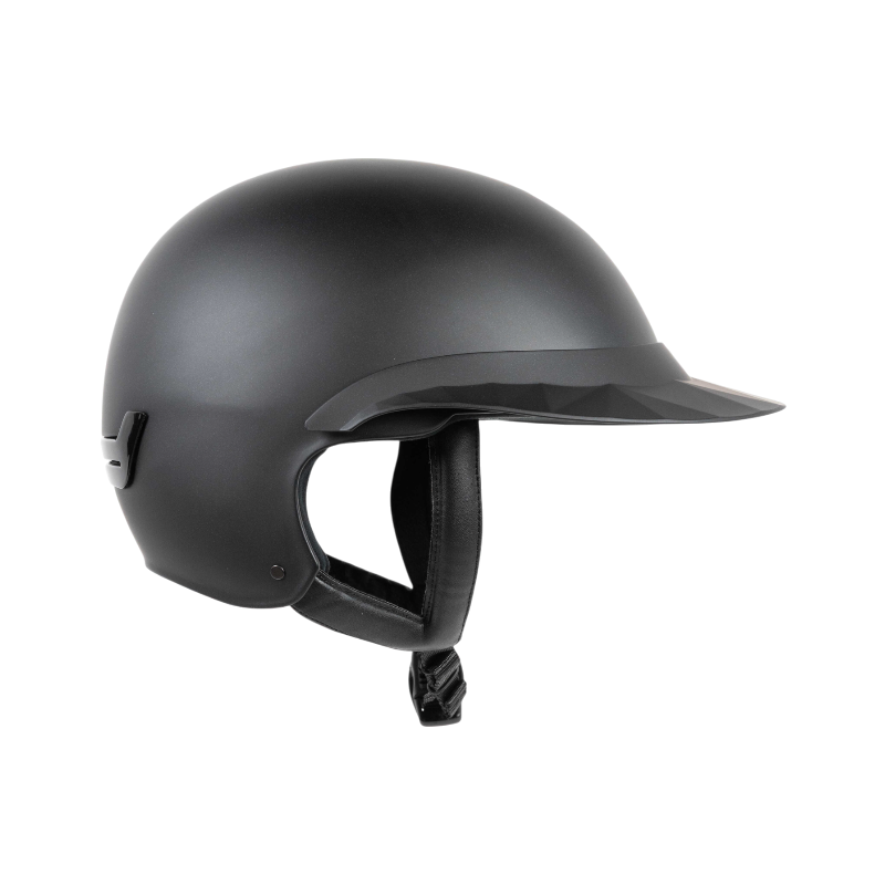 NACA - Casque d'équitation visière polo Comète S noir mat