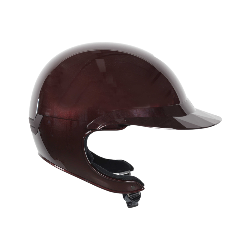NACA - Comet XP shiny plum polo riding helmet visor 