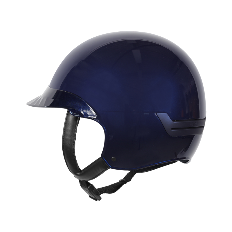 NACA - Polo Comète S shiny blue riding helmet with visor 