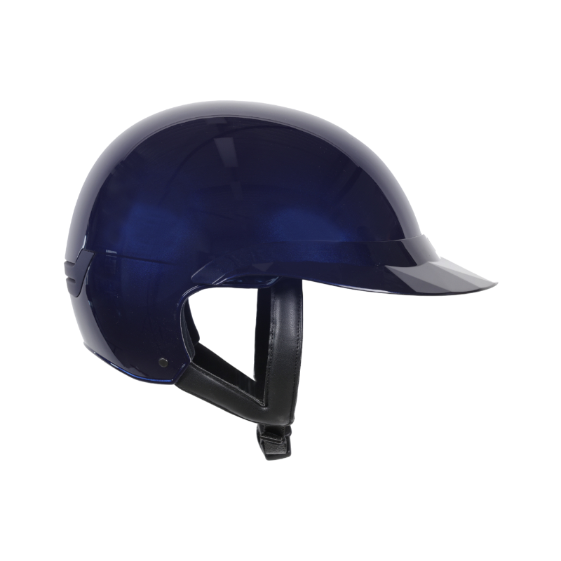 NACA - Reithelm mit Visier Polo Comète S blau glänzend 