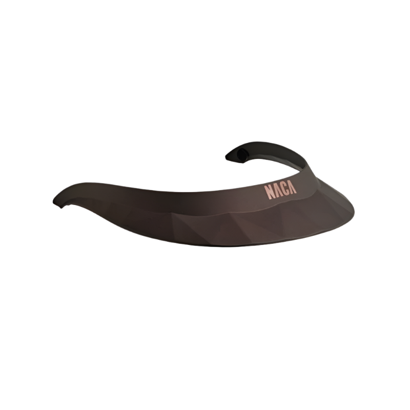 NACA - Matt plum polo visor/rose gold logo