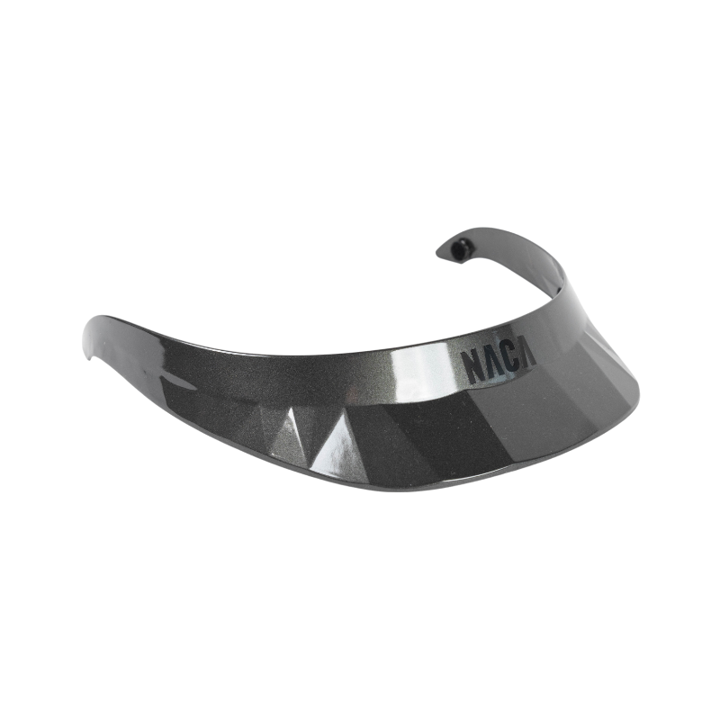 NACA - Visière standard brillante gris graphite logo noir