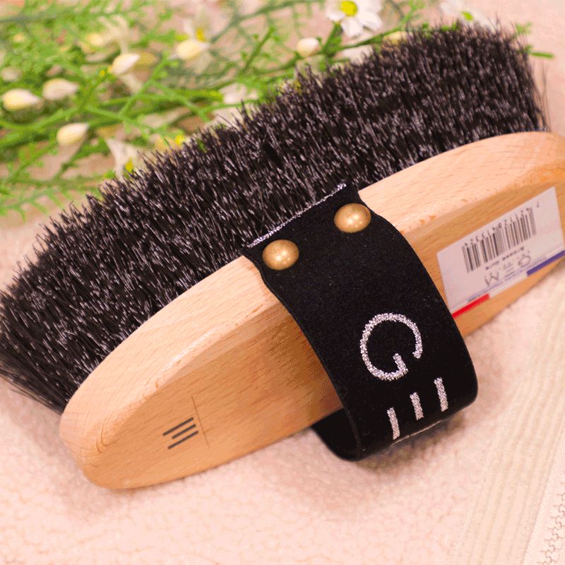 GEM Equitation - Brosse dure en bois | - Ohlala