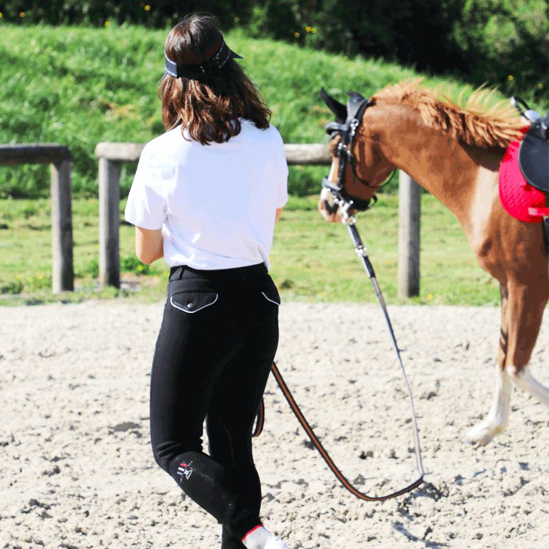 Collection Equine - T-shirt manches courtes Sans Faute blanc | - Ohlala