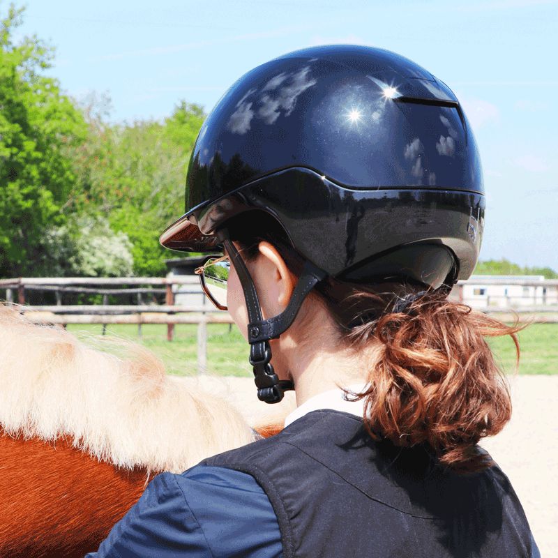 Kask - Casque d'équitation Kooki noir shine | - Ohlala