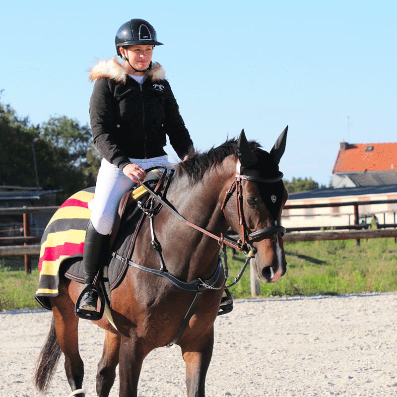 Horseware - Couvre-reins polaire Rambo jaune | - Ohlala