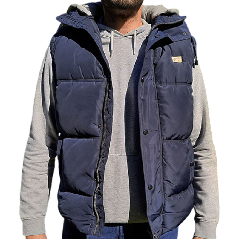 Pénélope - Sleeveless jacket Valentin Marine Man