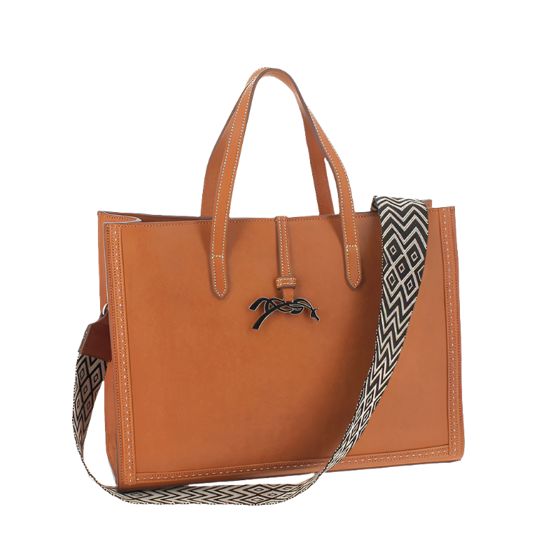 Pénélope - Romane cognac handbag 