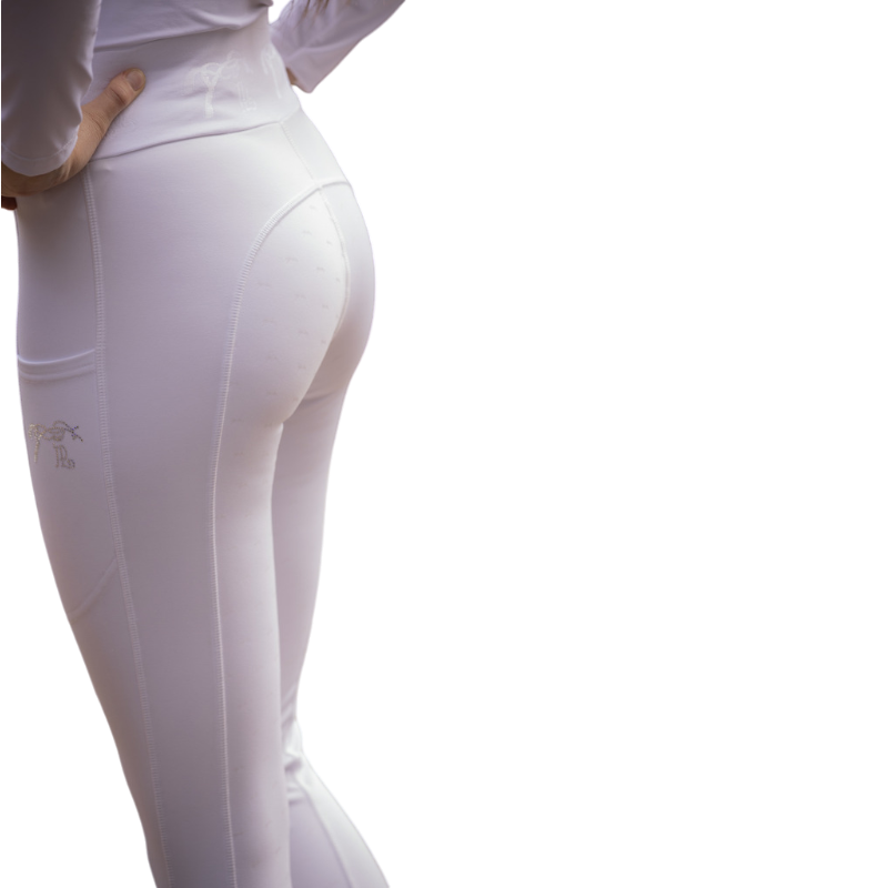 Pénélope - Legging d'équitation Anaé blanc