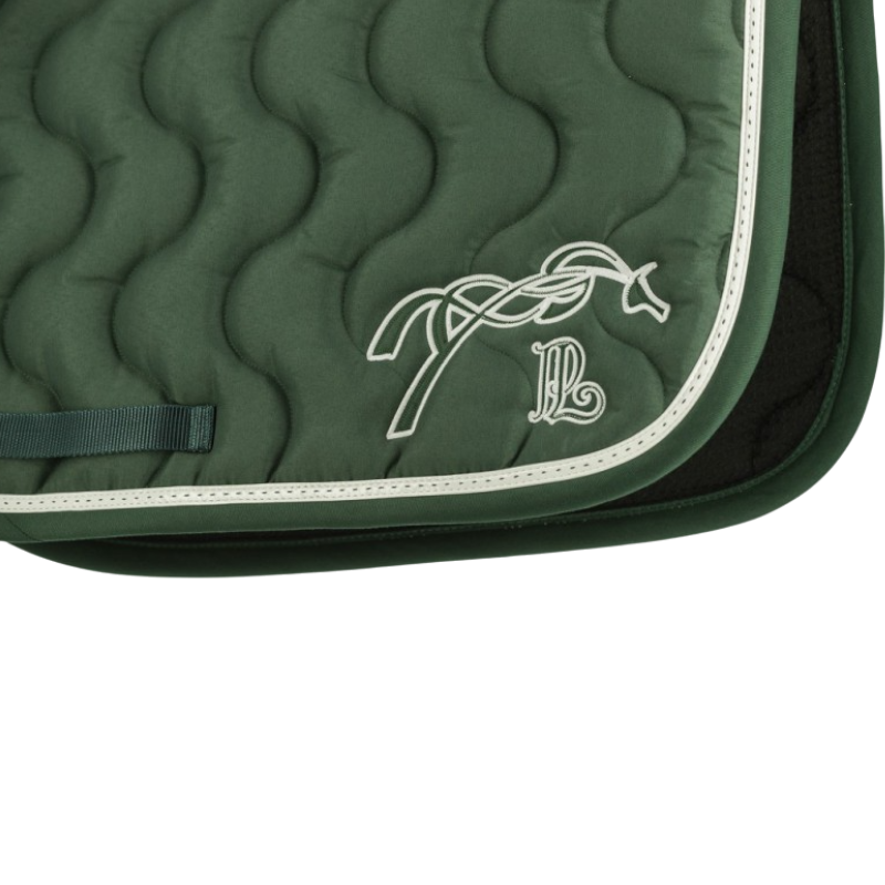 Pénélope - Tapis de selle Classique vert foncé/ vert