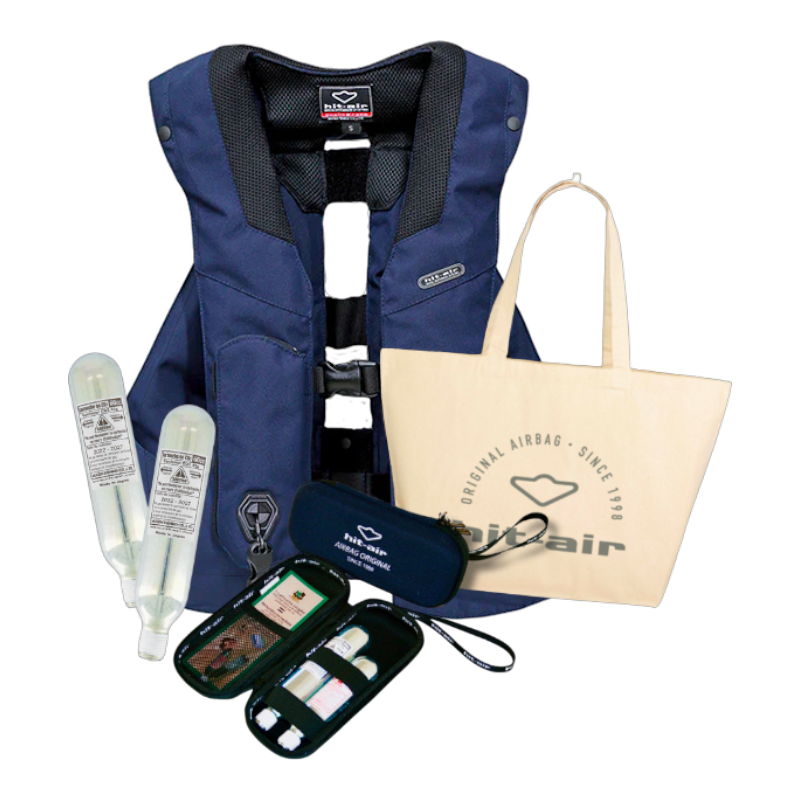 Hit Air - MLV3 marine airbag vest pack + case + cartridges + tote bag 