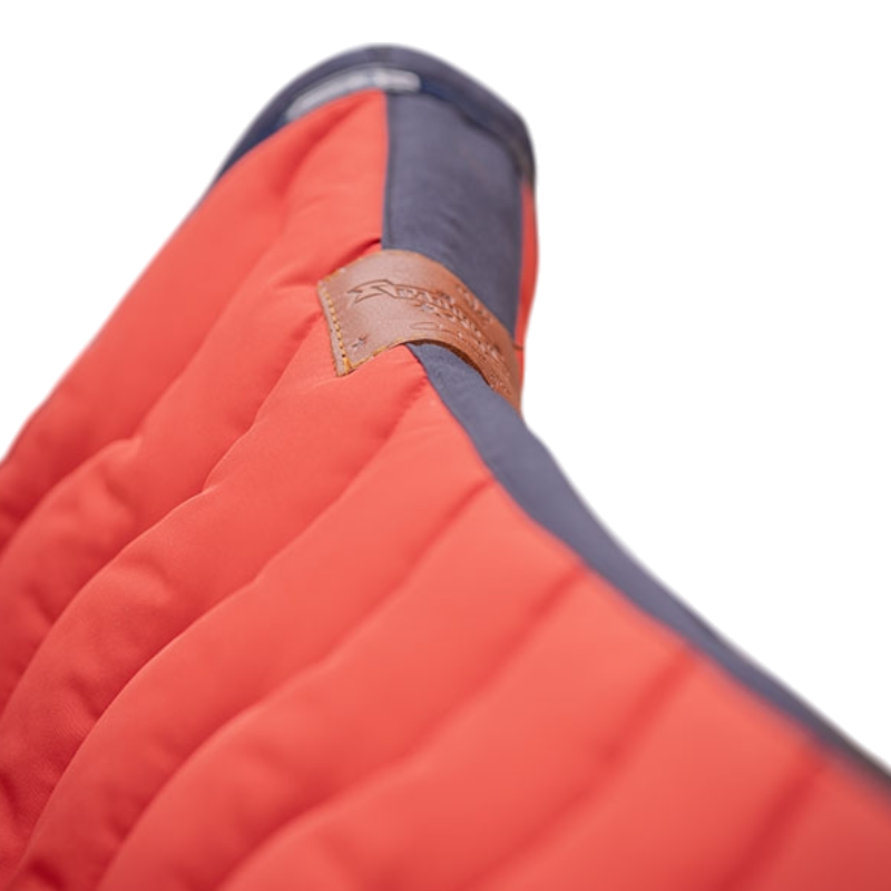 Paddock Sports - Tapis de selle Wavy orange/ marine