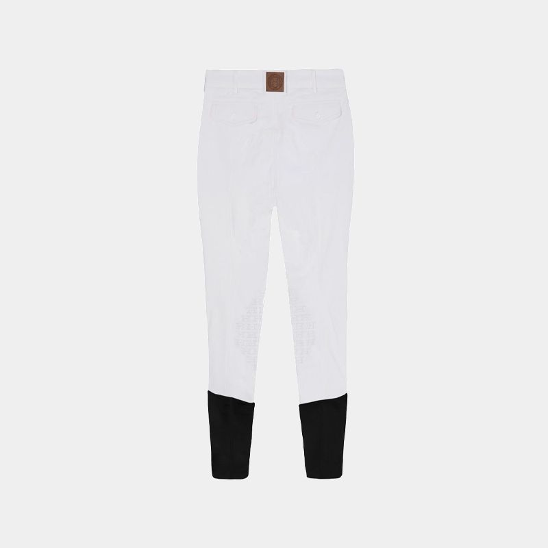 Harcour - Pantalon d'équitation homme Costas fix system grip blanc | - Ohlala