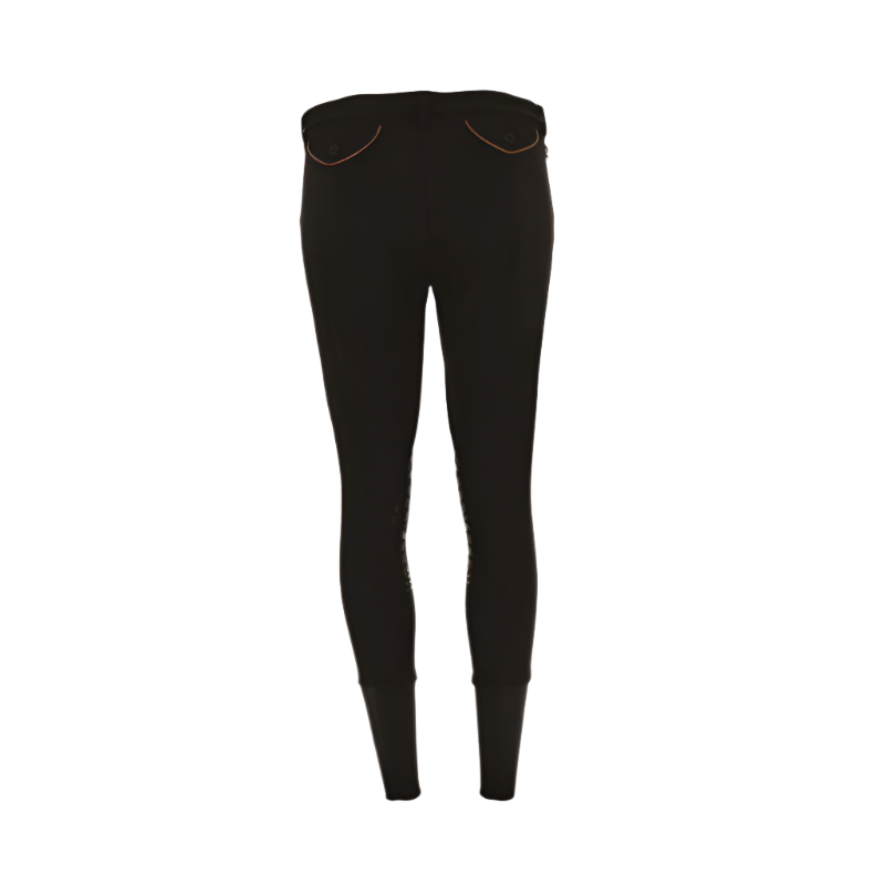 Pénélope - Pantalon d'équitation fille point sellier noir