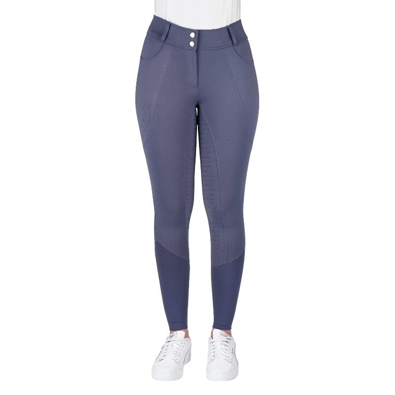 Equithème - Pantalon d'équitation femme Elsa Je t'aime lilas | - Ohlala