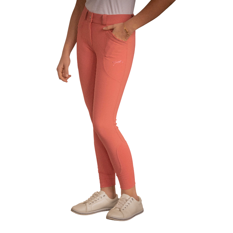 Eden by Pénélope - Pantalon d'équitation enfant Sybille vieux rose | - Ohlala
