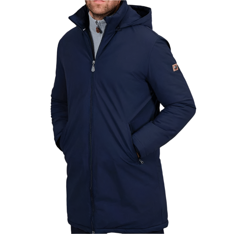 Harcour – Langer marineblauer Herrenparka von Robertol 