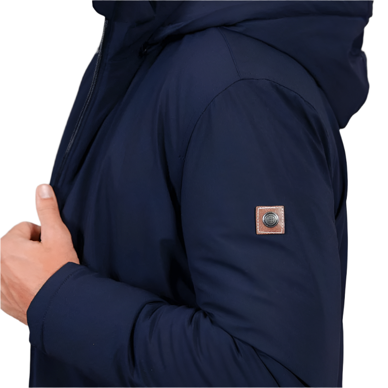 Harcour – Langer marineblauer Herrenparka von Robertol 