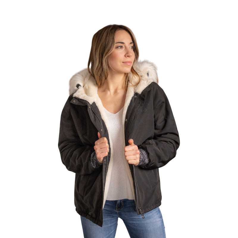 Pénélope - Blouson femme Aiko noir