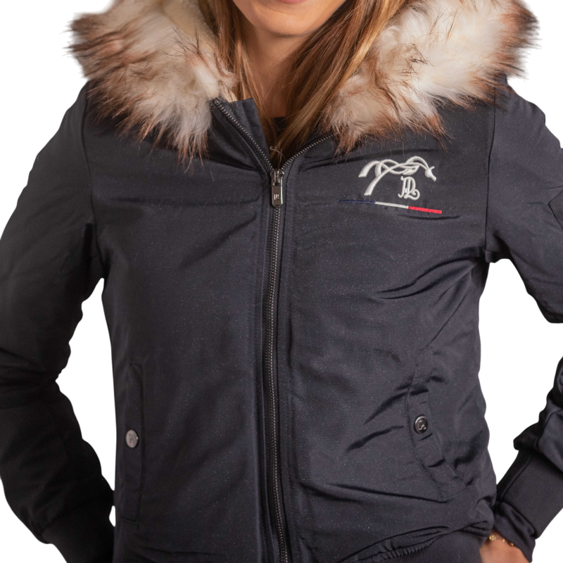 Pénélope - Damen Bomberjacke Lyon marine Glitzer 