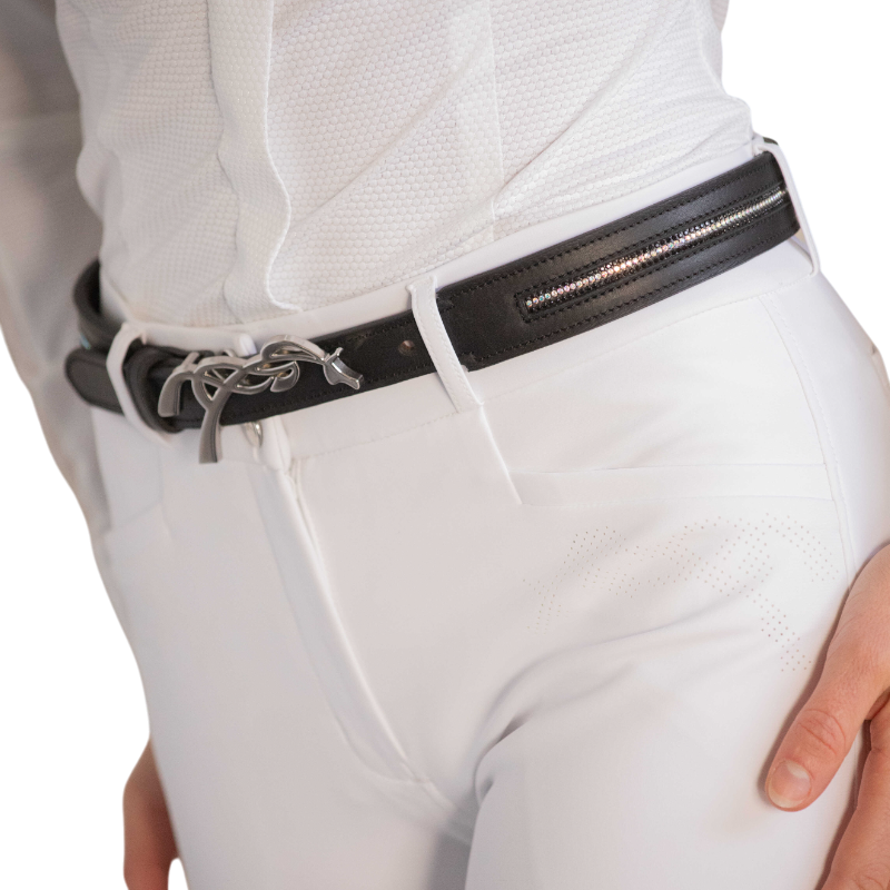 Pénélope - Ceinture signature Strass noir