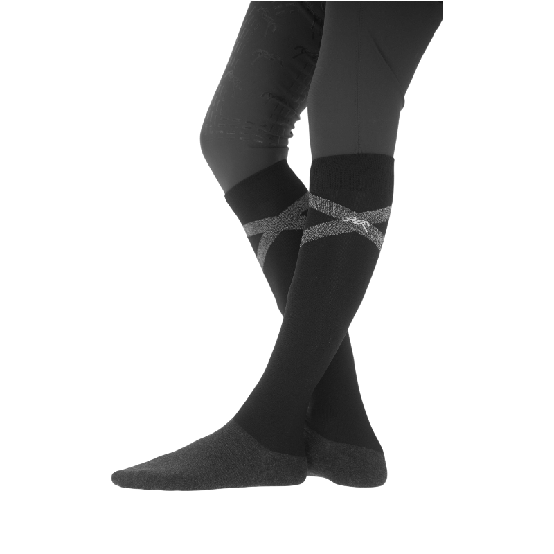 Pénélope - Chaussettes d'équitation Gummy noir