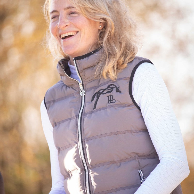 Pénélope - Doudoune sans manches femme Anouck gris