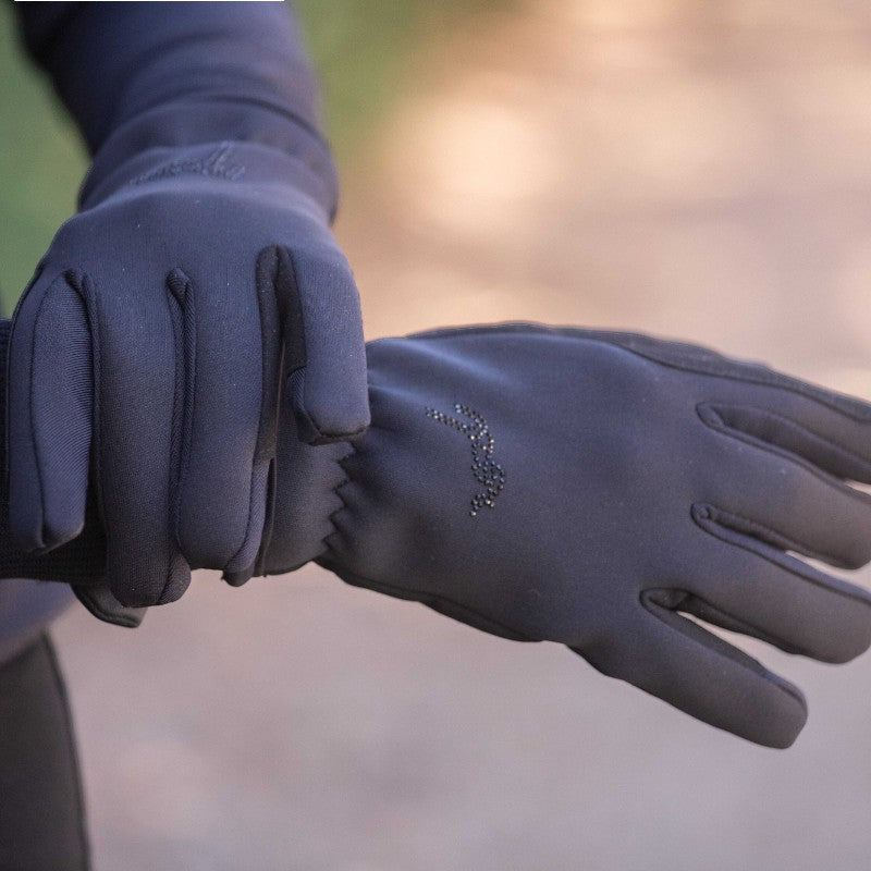 Pénélope - Gants d'équitation Wintertech noir