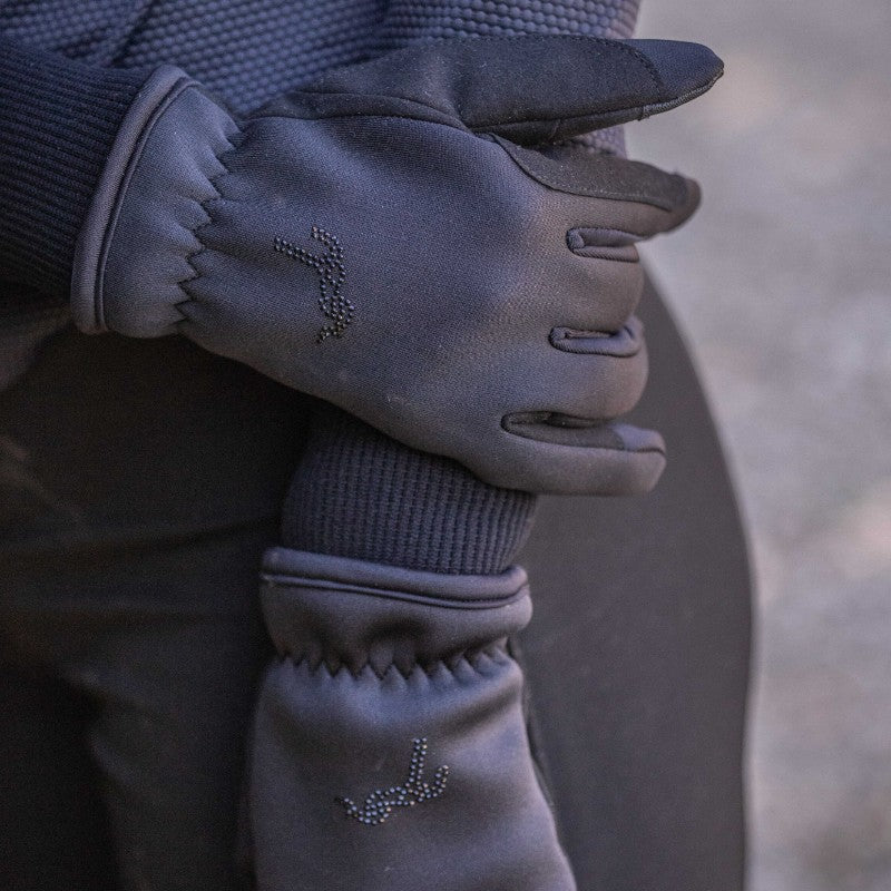 Pénélope - Gants d'équitation Wintertech noir