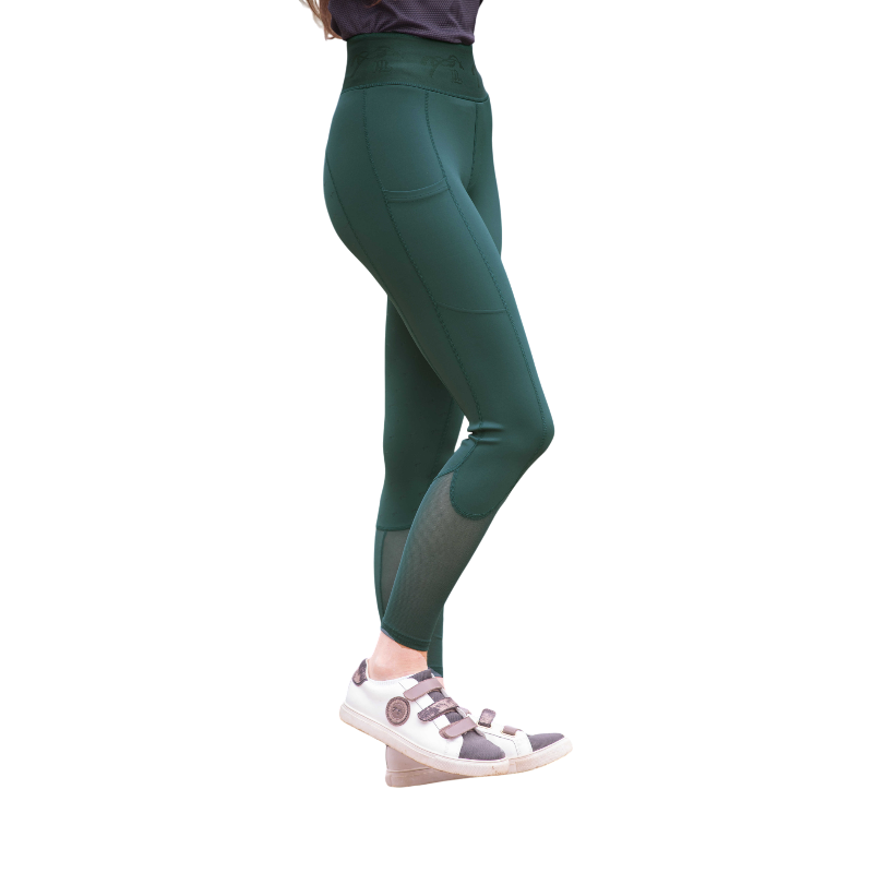 Pénélope - Legging d'équitation femme Delphe pull-on vert foncé