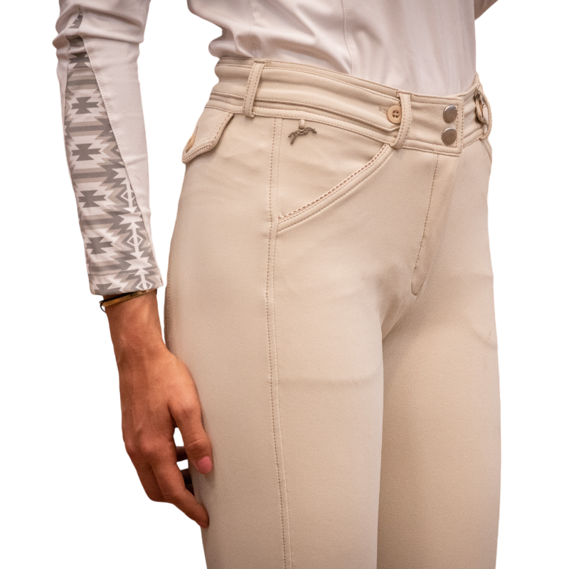 Pénélope - Pantalon d'équitation femme Point Sellier crème