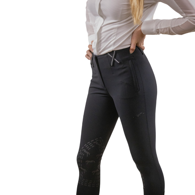 Pénélope - Pantalon d'équitation femme Zuri noir