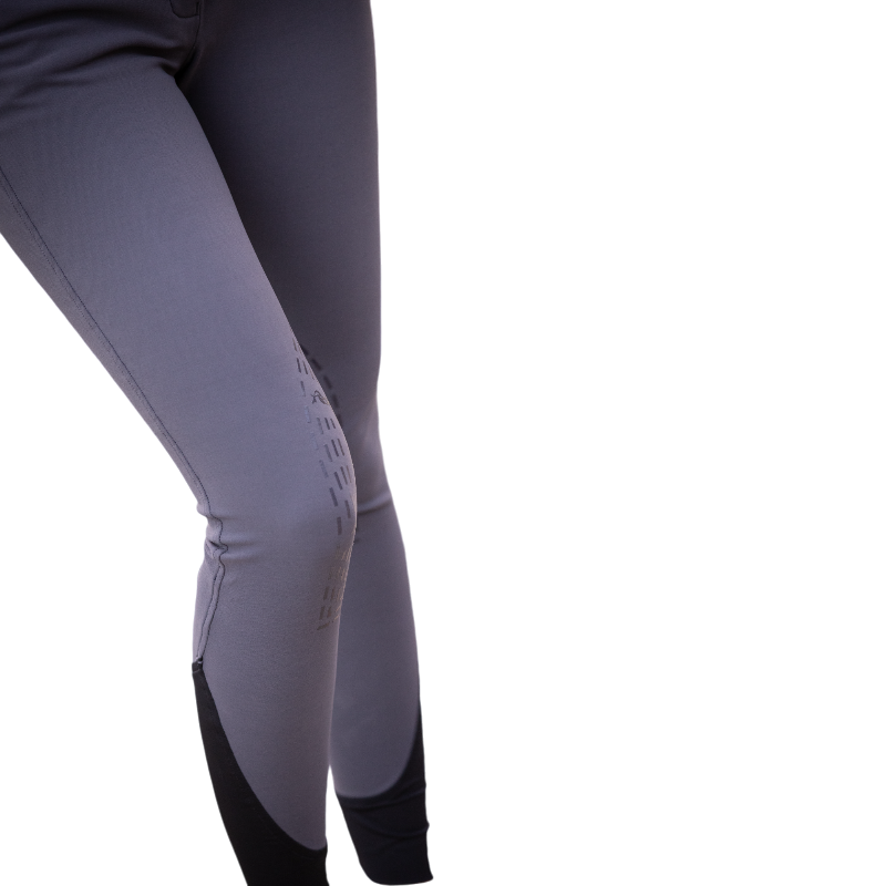 Pénélope - Pantalon d'équitation femme point sellier gris foncé