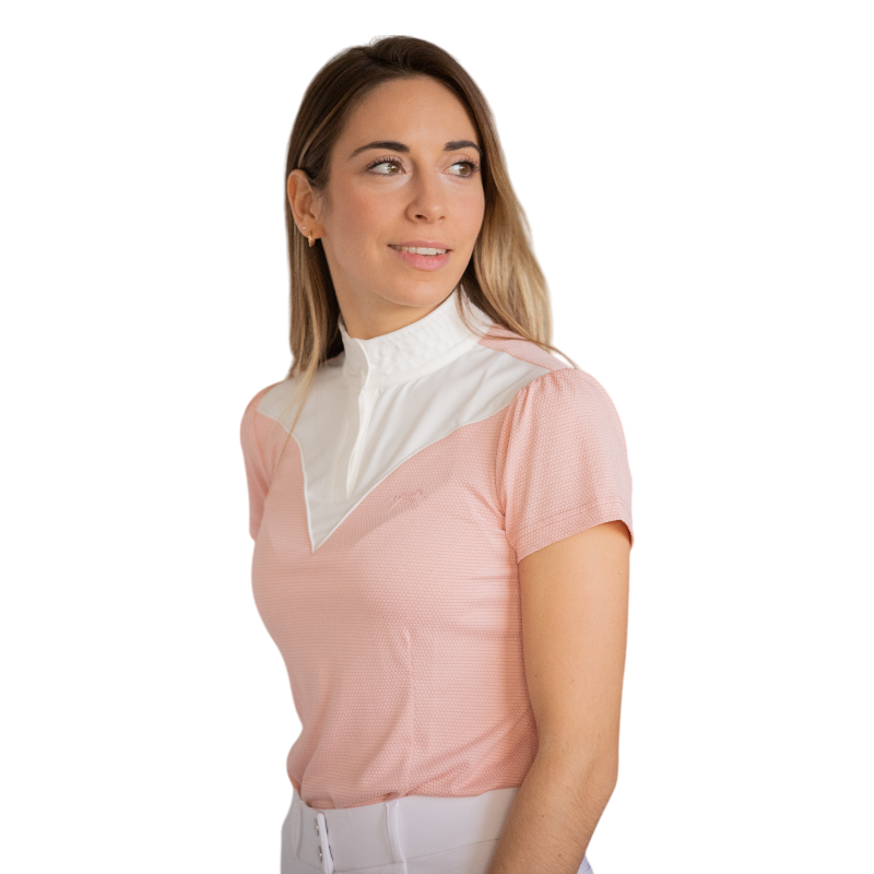 Pénélope - Women's short-sleeve competition polo Las Honey rose 