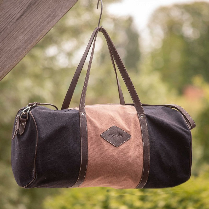 Pénélope - Sac Canvas Bowl rose/ noir