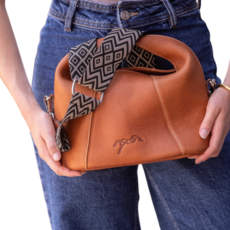 Pénélope - Sac à main Agathe cognac | - Ohlala