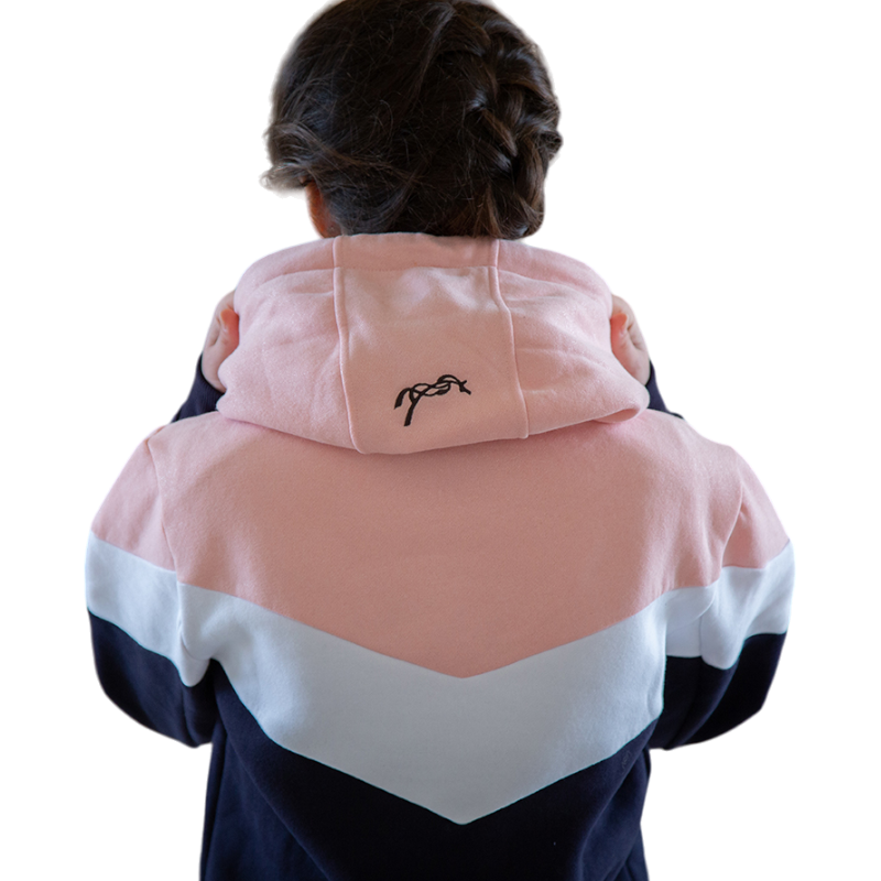 Pénélope Store – Artémis-Sweatshirt in Marineblau/Weiß/Rosa