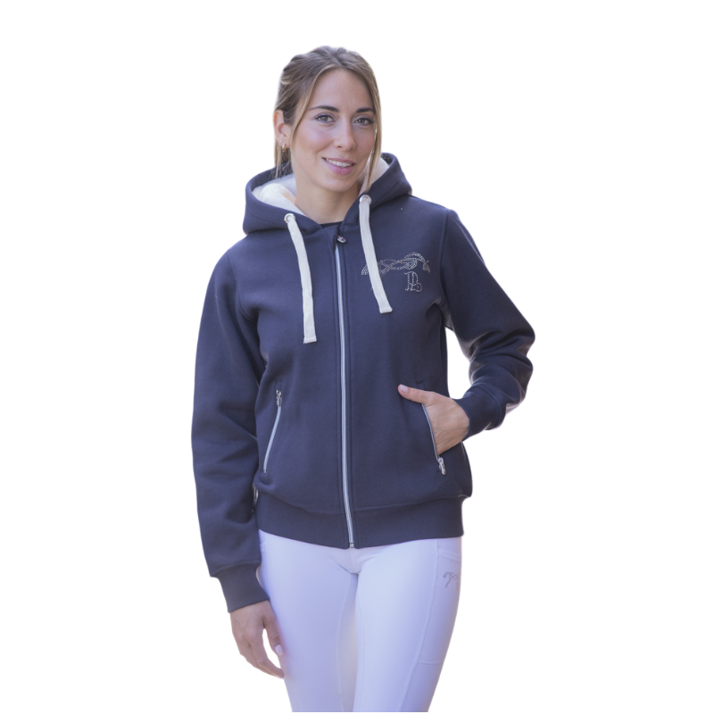 Pénélope - Sweat Tressy femme marine